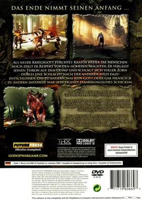 God of War II (Asia) box cover back